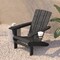 Flash Furniture Gray Adirondack Patio Chair with Cupholder LE-HMP-1045-10-GY-GG - alternate 2